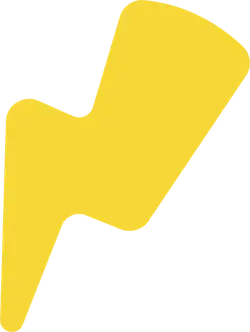 Lightning Bolt Symbol - design - Designer Recommended PNG