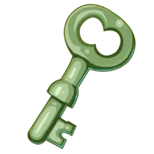 Key - green - No Background PNG