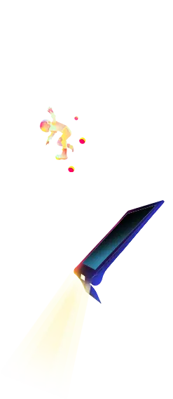 Colorful Skateboarder - sports - High Resolution PNG