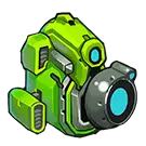 Green Robot Camera - future - Transparent Background PNG