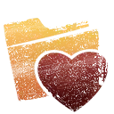Heart Folder - heart - PNG