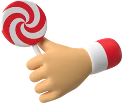 Lollipop - red - white - High Resolution PNG