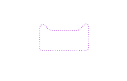 Purple Stars Forming a Rectangular Outline - stars - High Resolution PNG