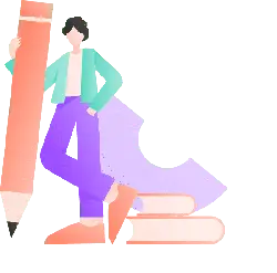 Girl in Purple Pants - minimalist - High Resolution PNG