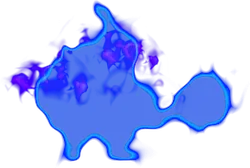 Blue Outline Pattern - abstract - No Background PNG
