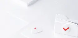 White Folder with Red Checkmark - office - No Background PNG