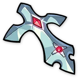 Ice Crystal Cross - red - High Resolution PNG