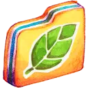Green Leaf Folder - leaf - High Resolution PNG