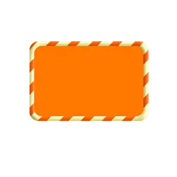 Orange Warning Sign - warning - PNG