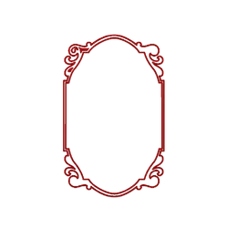 Red Decorative Frame - red - High Download Count PNG