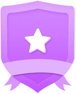 Purple Shield Badge - shield - No Background PNG