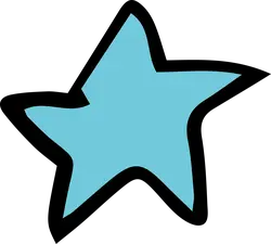 Star - star - blue - Lossless PNG