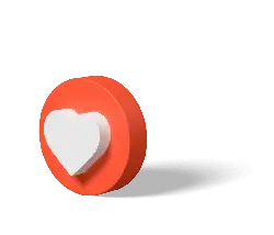 Heart Button - like - Lossless PNG