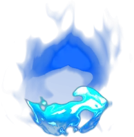 Blue Fire - magic - mystical - Transparent Background PNG