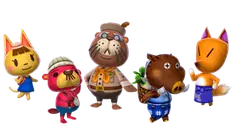 Owl、Beaver、Bear、Fox - forest - Lossless PNG