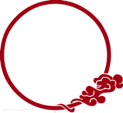 Red Ring Pattern - red - High Resolution PNG