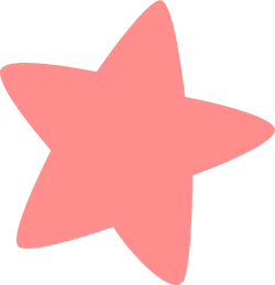 Pink Five-pointed Star - shape - Lossless PNG