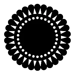 Mandala Pattern - simple - Transparent Background PNG