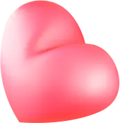 Pink Heart - romance - valentine's day - Transparent Background PNG
