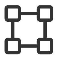 Square Connection Structure - geometric shape - Lossless PNG