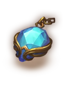 Blue Gem Pendant - blue - High Resolution PNG
