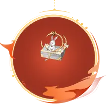Rabbit on the Moon - illustration - PNG