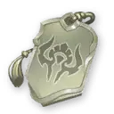 Silver Pendant - engraved pattern - Free PNG