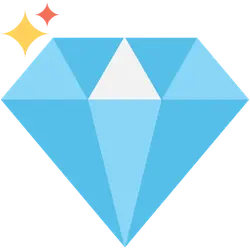 Blue Diamond - bright - High Resolution PNG