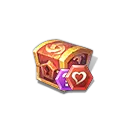 Treasure Chest - heart-shaped gemstone - No Watermark PNG