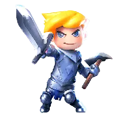 Knight Boy - game character - Transparent Background PNG
