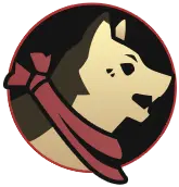 Red Scarf Dog - red - High Resolution PNG