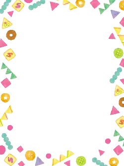 Colorful Geometric Pattern Border - abstract - No Watermark PNG