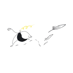 Flying Bird - black background - High Resolution PNG