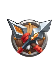 Double Axes Shield Badge - weapon - Transparent Layer PNG
