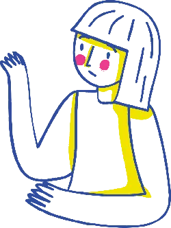 Blue Cartoon Character - simple - High Resolution PNG