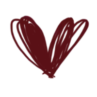 Red Heart Shape Pattern - lines - High Resolution PNG