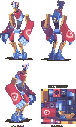 Robot - game character - Transparent Background PNG