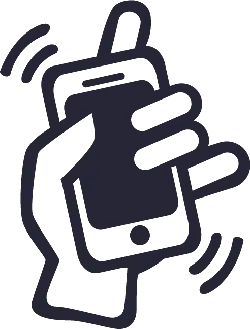 Cartoon Character Holding a Phone - communication - No Background PNG