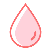 Water Drop - pink - Transparent Layer PNG