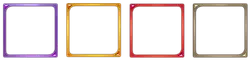 Colorful Frames - gradient - Transparent Background PNG