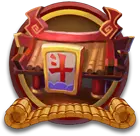 Cross Badge - gold - Transparent Layer PNG