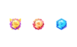 Tri-color Badge - icon - PNG Images