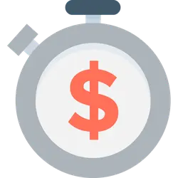 Stopwatch - money - Transparent Layer PNG