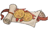 Scroll with Lemon Slices - lemon slices - PNG