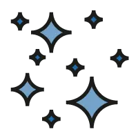 Stars - night sky - blue - PNG Images