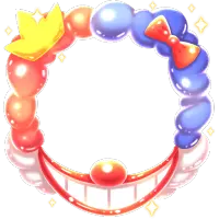 Colorful Balloon Frame - decoration - Transparent Background PNG