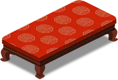 Red Bed - decoration - PNG