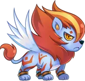 Flame Lion Beast - lion - No Background PNG