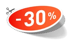 Discount Tag - 30% - No Background PNG