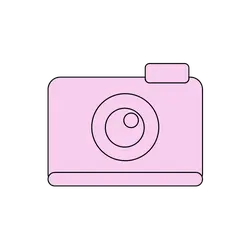 Pink Camera - icon - pink - High Resolution PNG